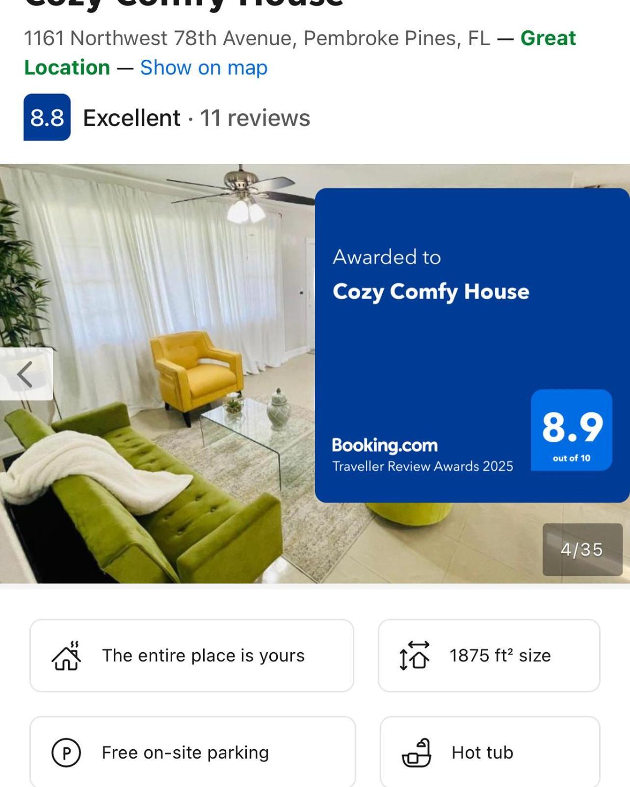 Cozy Comfy House Βίλα Pembroke Pines Εξωτερικό φωτογραφία